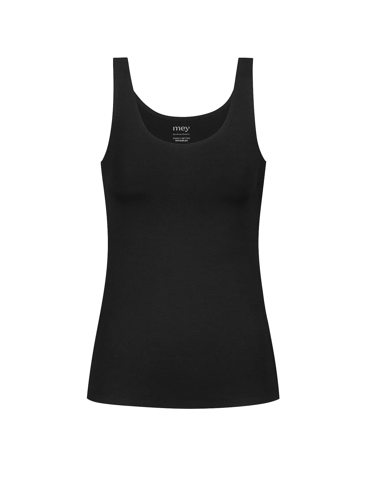 MEY | Unterhemd SIMPLY INVISIBLE cream tan | schwarz